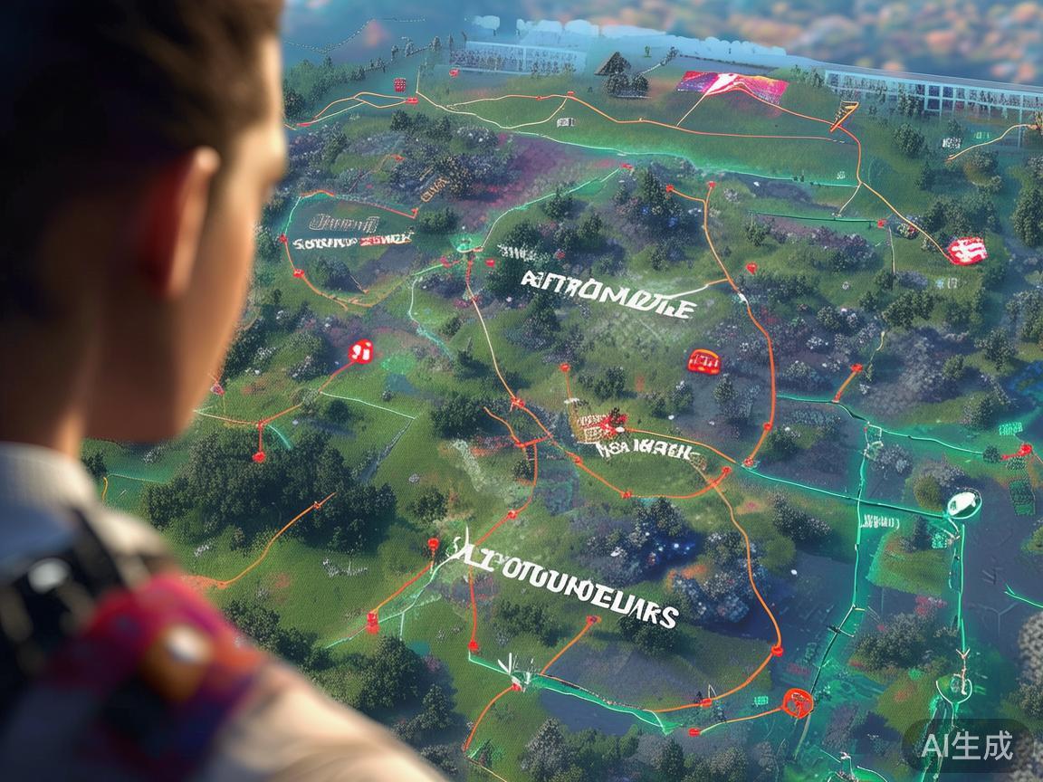 熟悉游戏地图的全部细节，包括安全区范围、物资刷新点